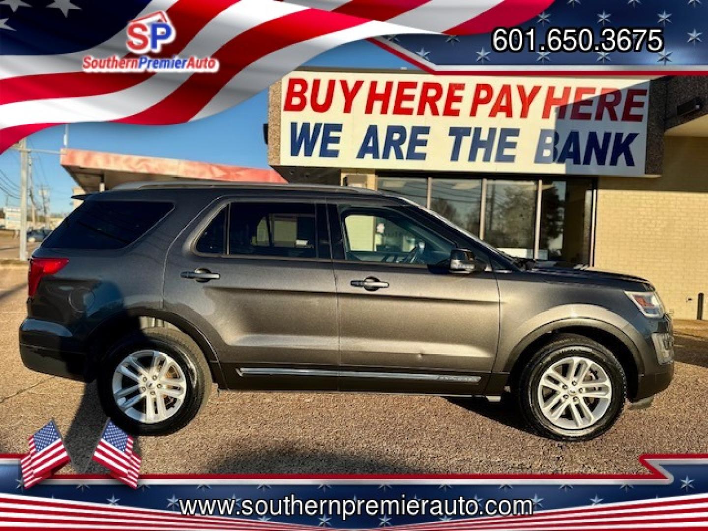 2016 GRAY FORD EXPLORER XLT (1FM5K7DH5GG) , located at 922 W. Beacon St., Philadelphia, MS, 39350, (601) 650-3675, 32.770447, -89.127151 - Photo#6